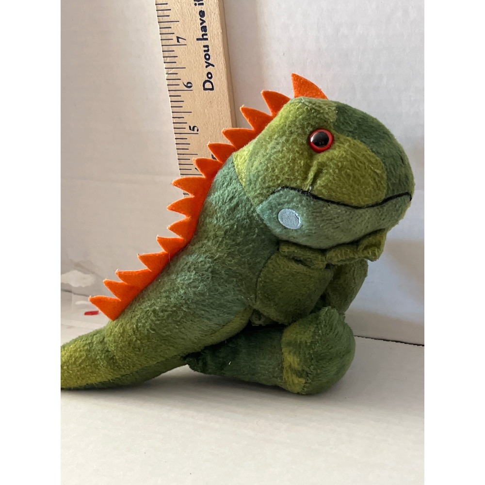 Wild Republic Green Iguana Lizard Plush Stuffed Animal 7 Inch Orange Spikes 2021